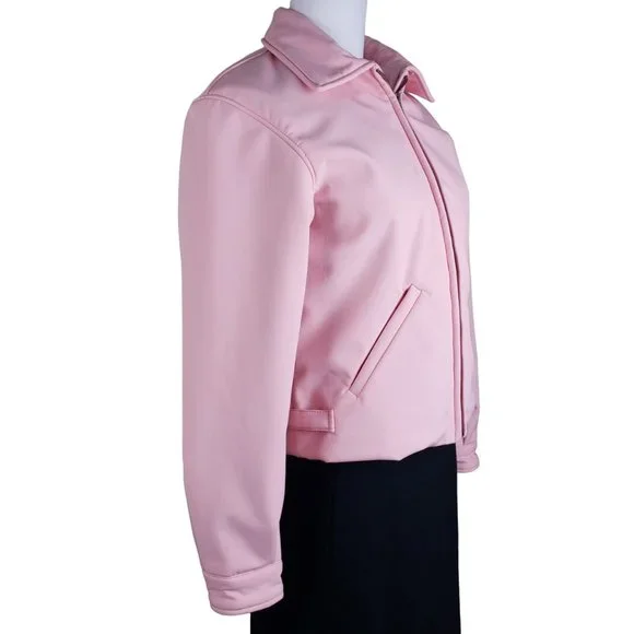 Fabulous Grease Pink Ladies High Quality NWOT Lined Jacket Sz Medium Runs Small - Picture 3 of 8